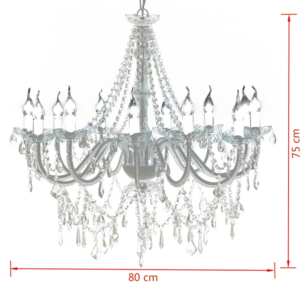 Lampadario classico vetro 1600 cristalli, a sospensione CFW6794109