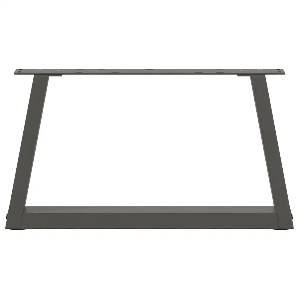vidaXL Gambe per Tavolino da Caffè a Forma di V 2 pz Antracite 70x(30-31,3) cm Acciaio