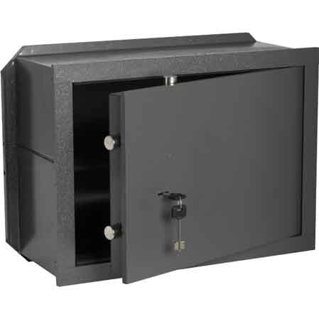 CASSAFORTE CON CHIAVE ART. 82010 CISA mm 360x200x240h, 2 Cat. Orizz. - 1 ripiano - CISA