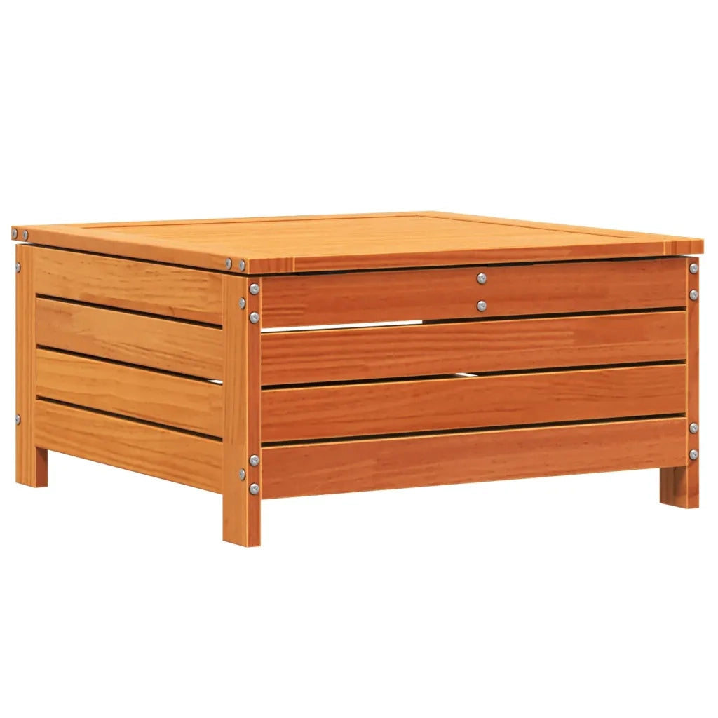Sedia da giardino-Poggiapiedi Giardino Marrone Cera 62x63,5x32 cm Massello Pino