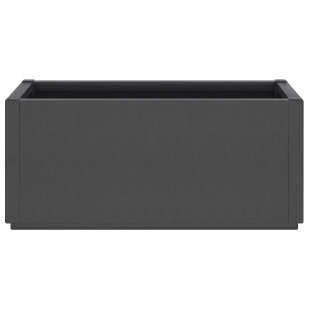 Fioriera rialzata per piante e fiori terrazza giardino grigio scuro 80 x 36 x 35 cm PP 02_0038621