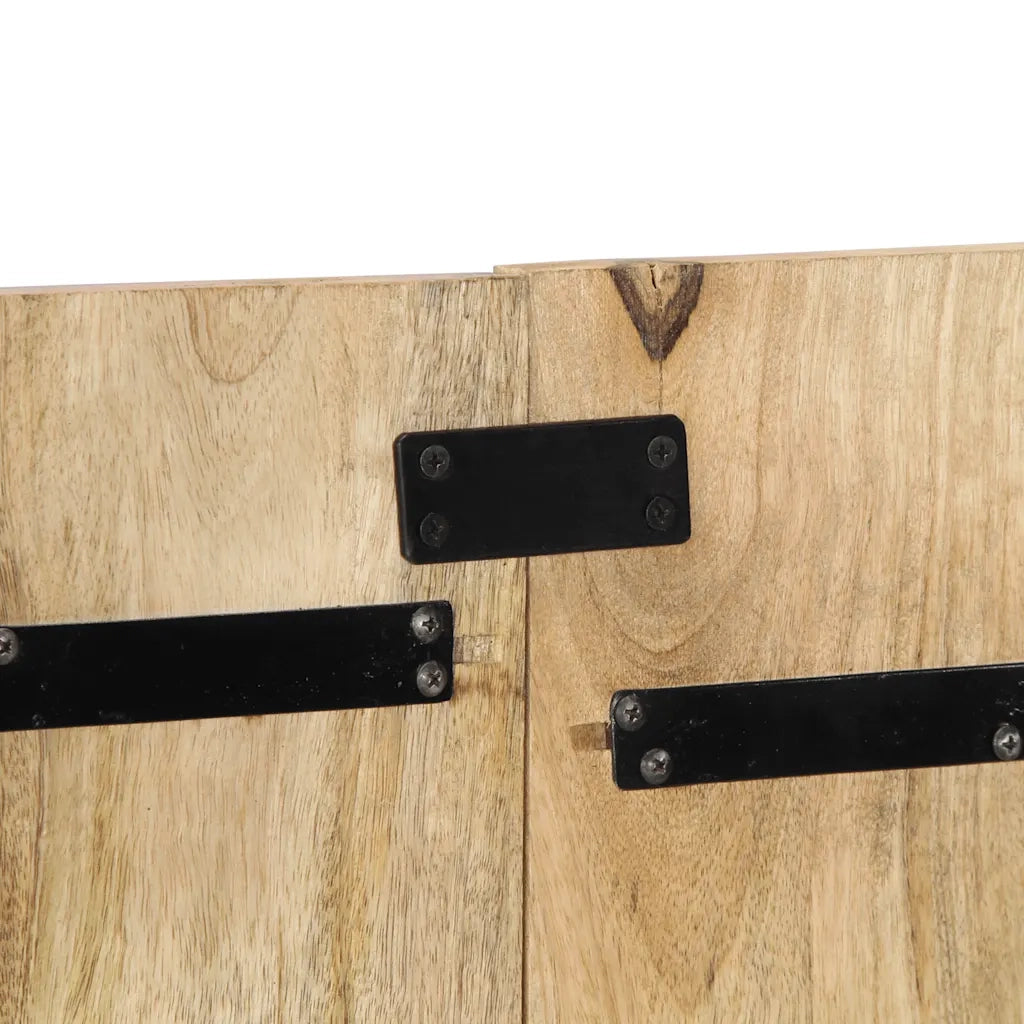 Testiera | Testata 120 cm in Legno Massello di Mango Grezzo
