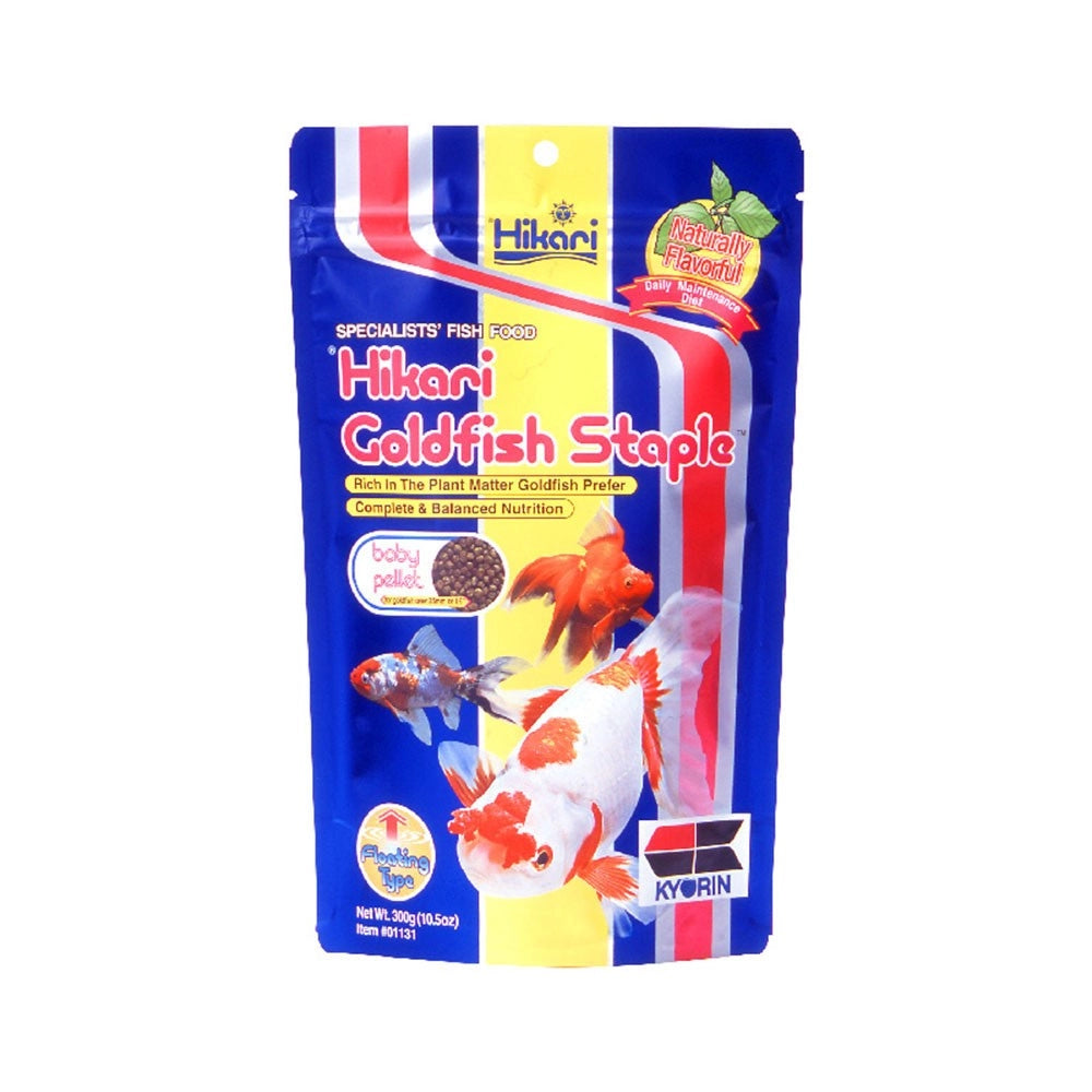 Hikari Goldfish Staple Baby Pellet - mangime galleggiante per persci rossi e piccole carpe Koi Formato: 300 gr