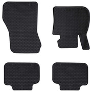 Tappetino per Auto 4 pcs Nero adatto per BMW 1er 2017- Gomma