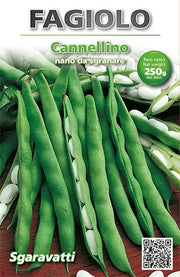 SEMI PER FAGIOLI fagiolo nano cannellino - gr  250  - SGARAVATTI