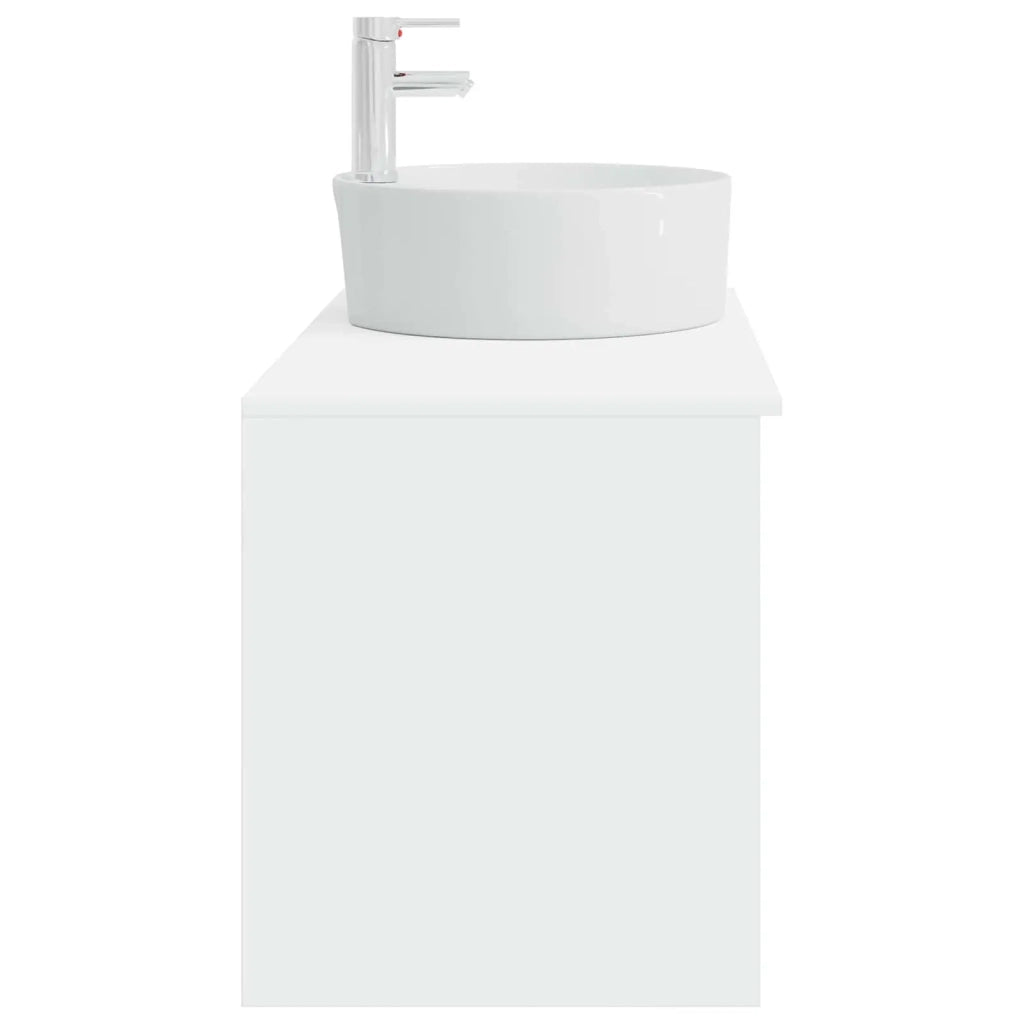Set di mobili per il bagno 2 pcs Bianco Legno ingegnerizzato 3403904