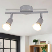ZMH Faretto da soffitto GU10 a 2 fiamme Lampada da soffitto moderna per corridoio Lampadina inclusa