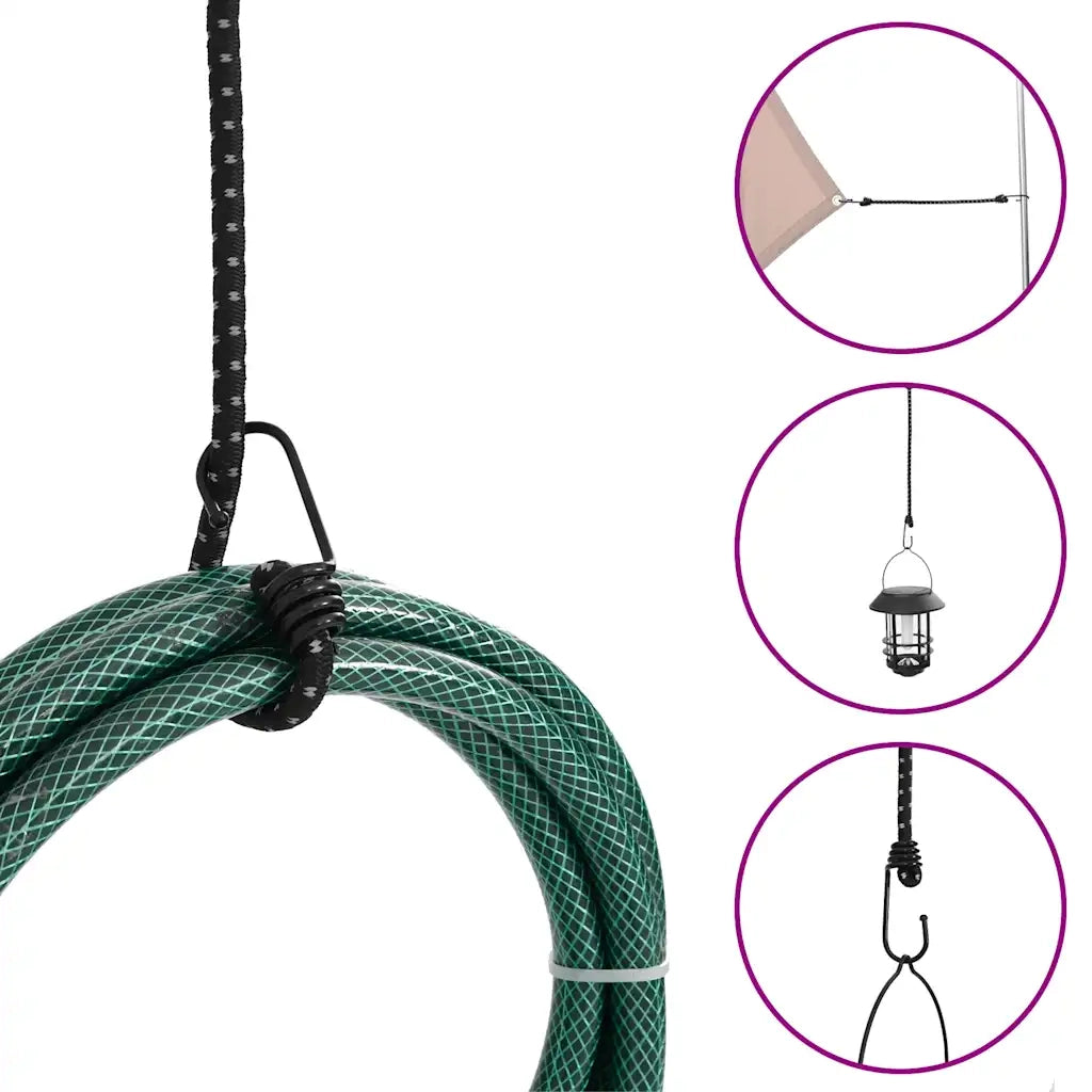 Corde Elastiche con Strisce Riflettenti e Ganci 25 pz 100 cm CFW5216743