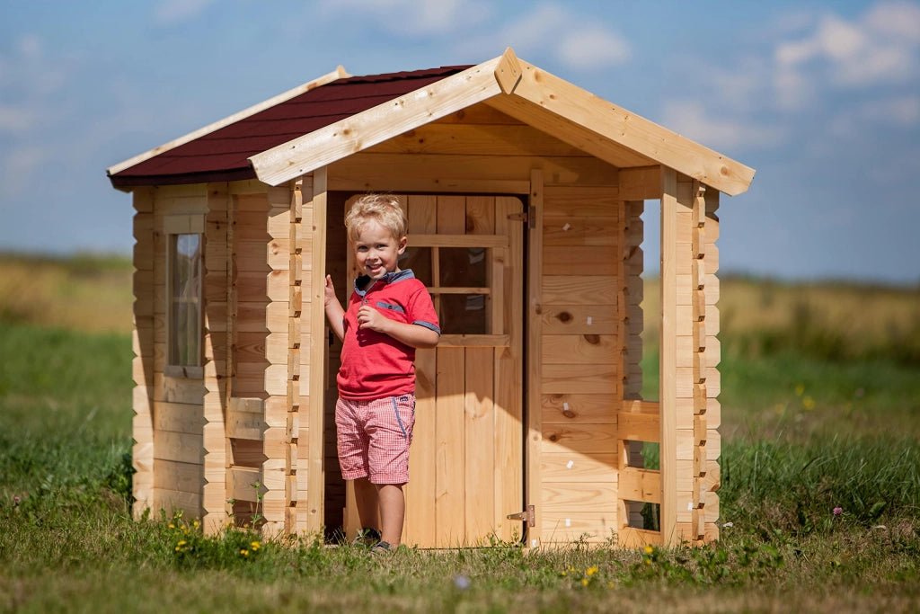 Casetta legno per bambini - L182xL146xA145cm/ 1.1m2 - Timbela M501A