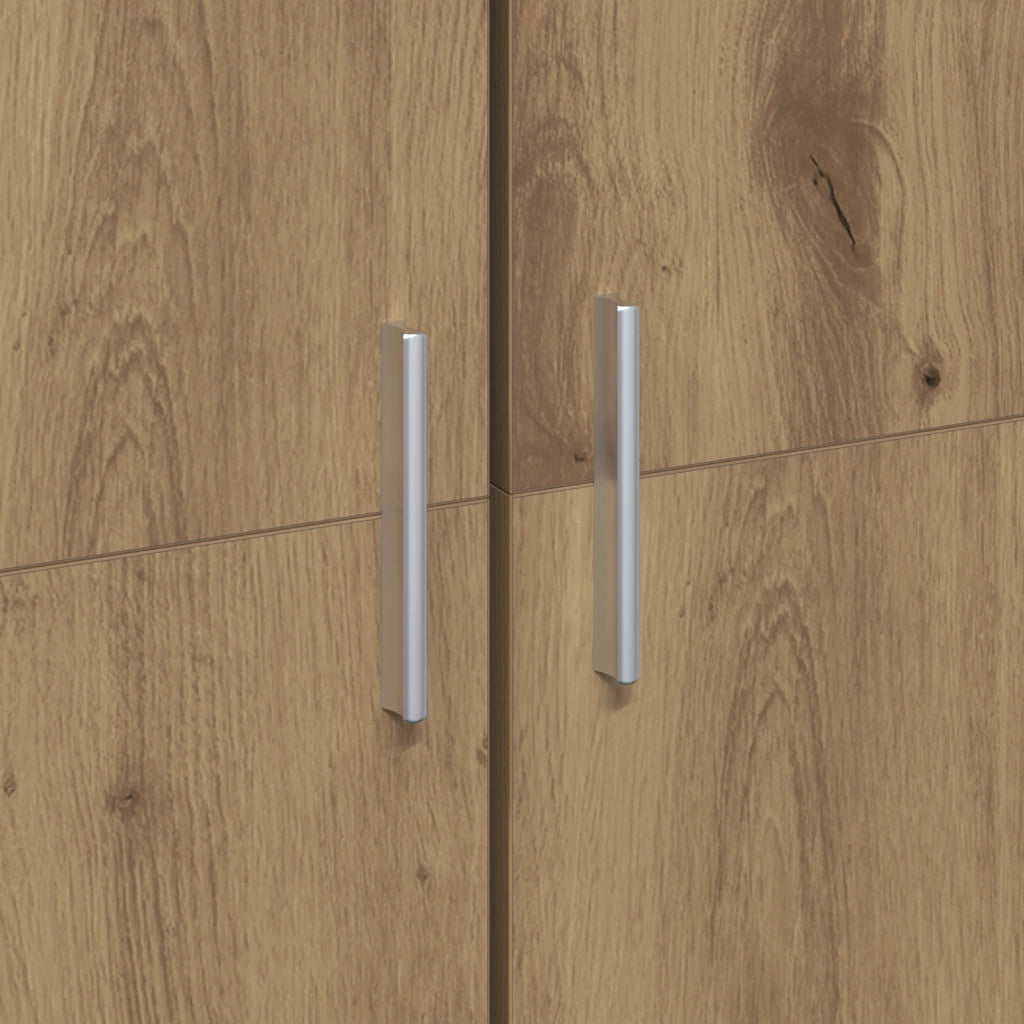 Armadio Alto in Rovere Artigianale 60x35x180 cm Legno Ingegnerizzato