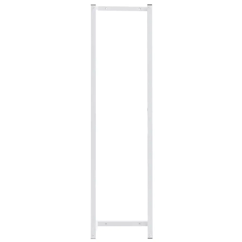 Portasciugamani Bianco 25x20x95 cm in Acciaio 336117