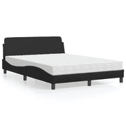 Letto con Materasso Dover Nero 140x190 cm in Similpelle 3208397