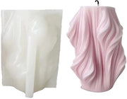 Decorazione a forma di candela in silicone geometrica 3D - Modelli di candela per DIY - Ornamenti artigianali - Materiale flessibile e riutilizzabile - Materiale premium