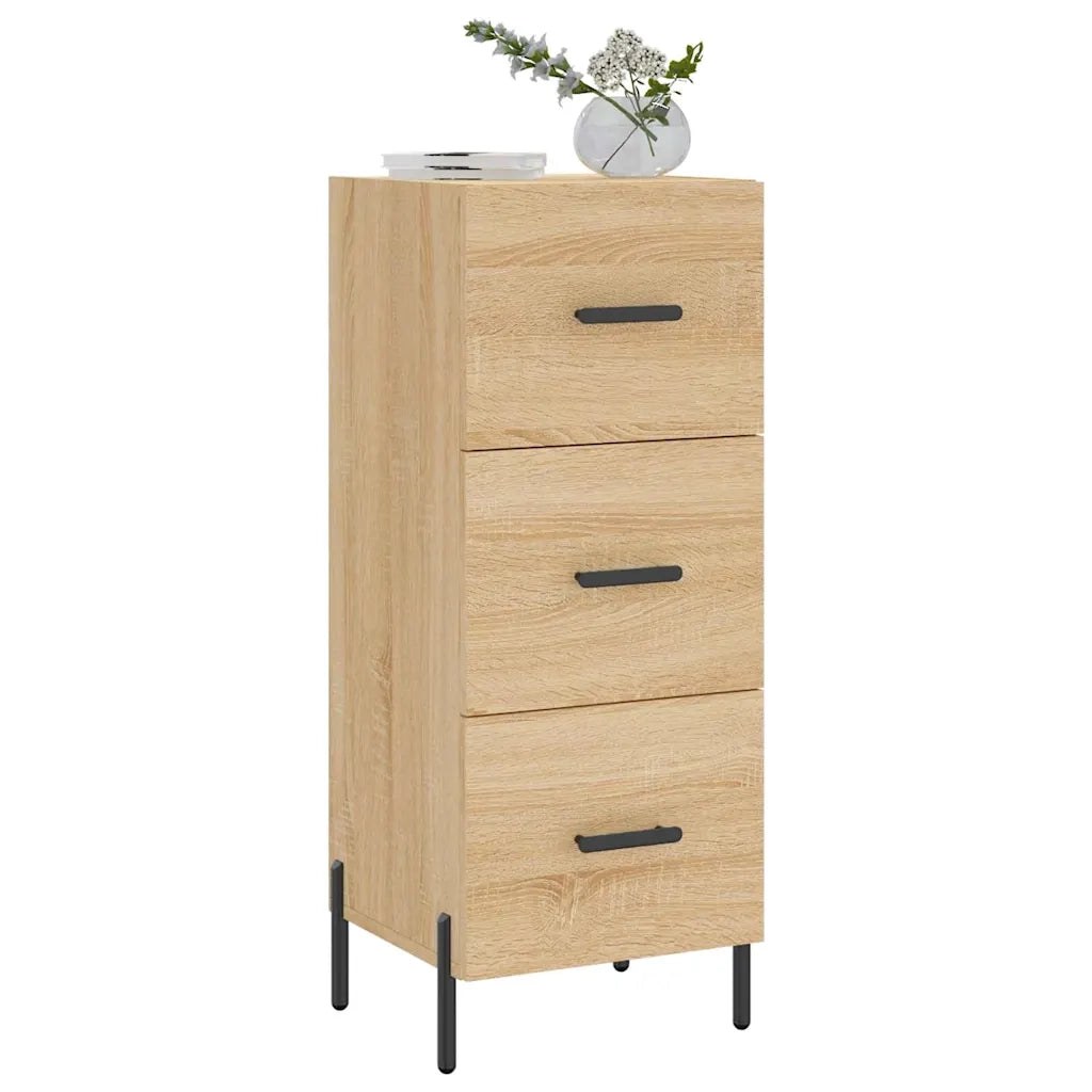 Credenza | Madia | Buffet da pranzo | Armadio da pranzo Rovere Sonoma 34,5x34x90 cm in Legno Multistrato