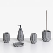 Set di 5 accessori per il bagno Dispenser per portasapone Portaspazzolino Porta spazzolino Verde menta
