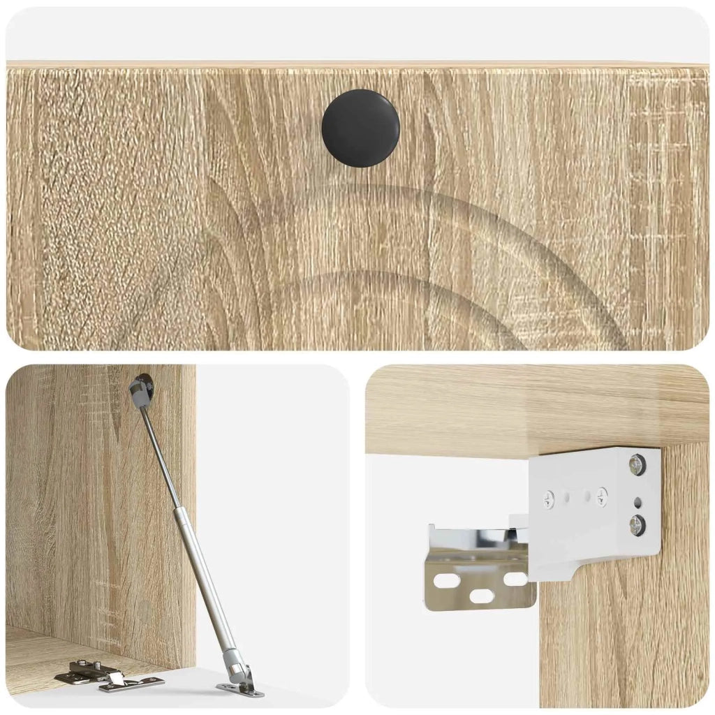 Mobile Porta TV da Muro Rovere Sonoma 59,5 x 41 x 30 cm