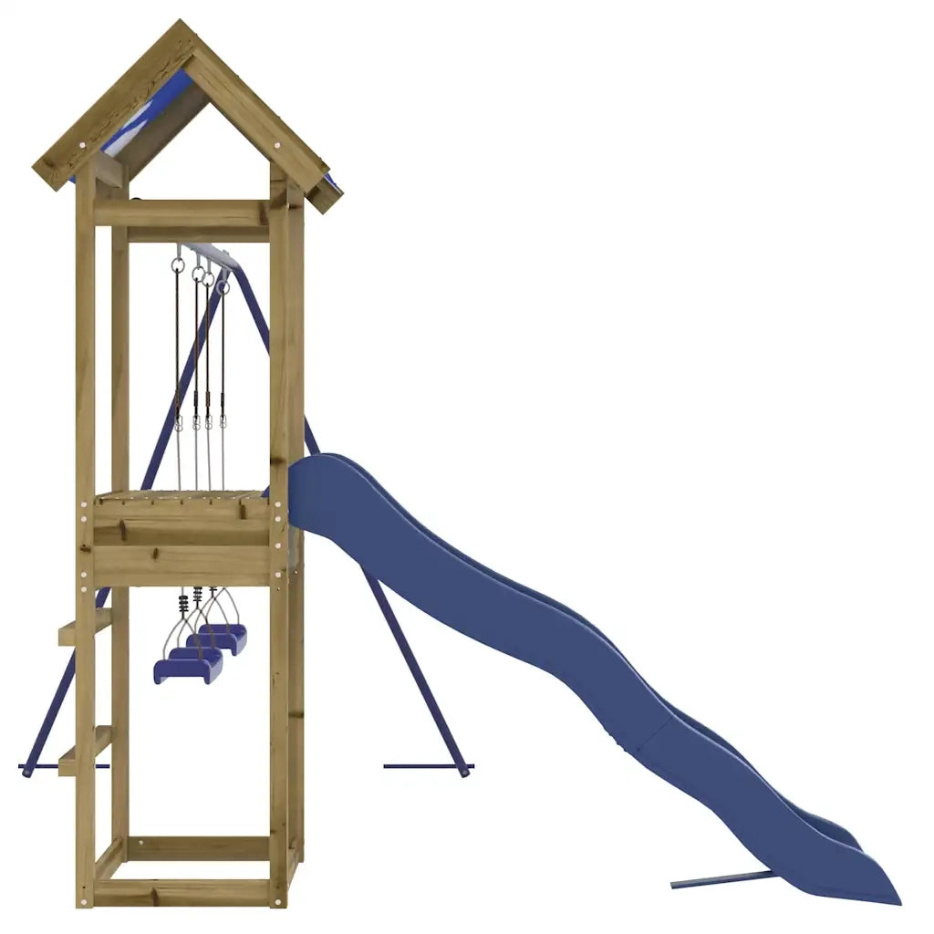 Set da Gioco da Esterno in Legno di Pino Impregnato