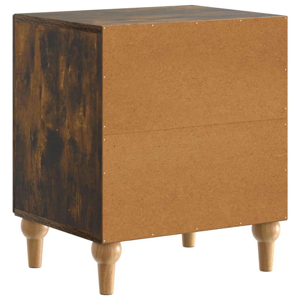 Armadio da Notte 2 pcs Rovere Fumo 43 x 34,5 x 50 cm