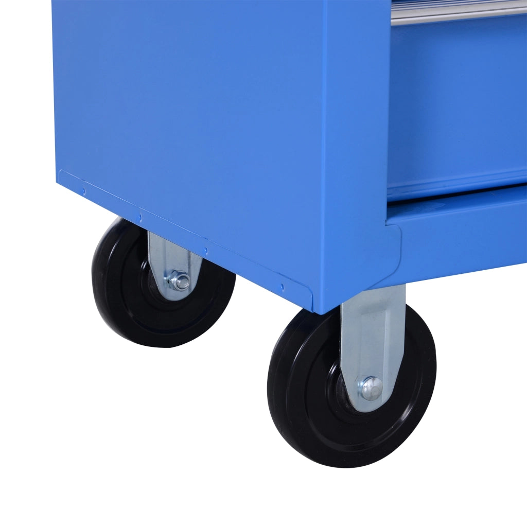 Carrello portautensili con 5 cassetti ¨C zephmum ¨C Blu 60x40x100 cm