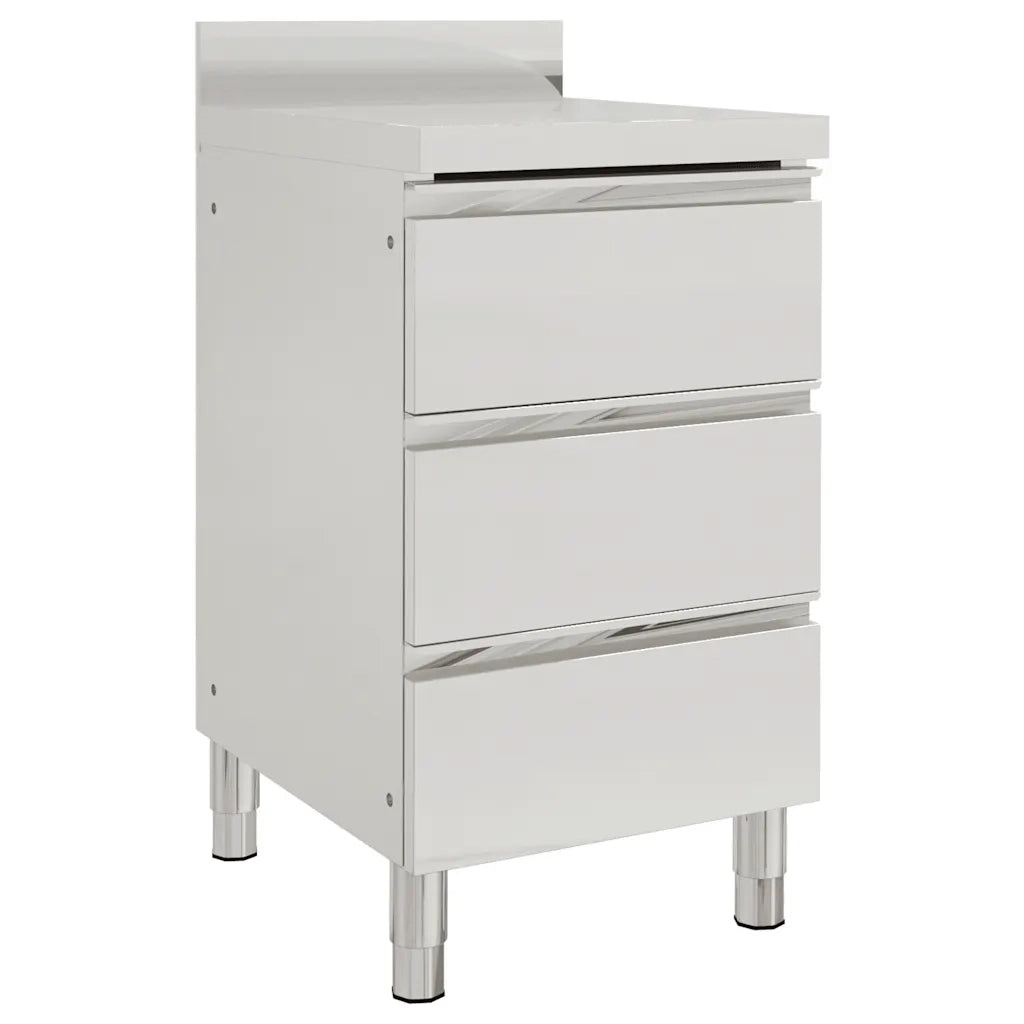 Mobili da cucina commerciali 2 pz 50x60x96 cm in acciaio inox 3081934