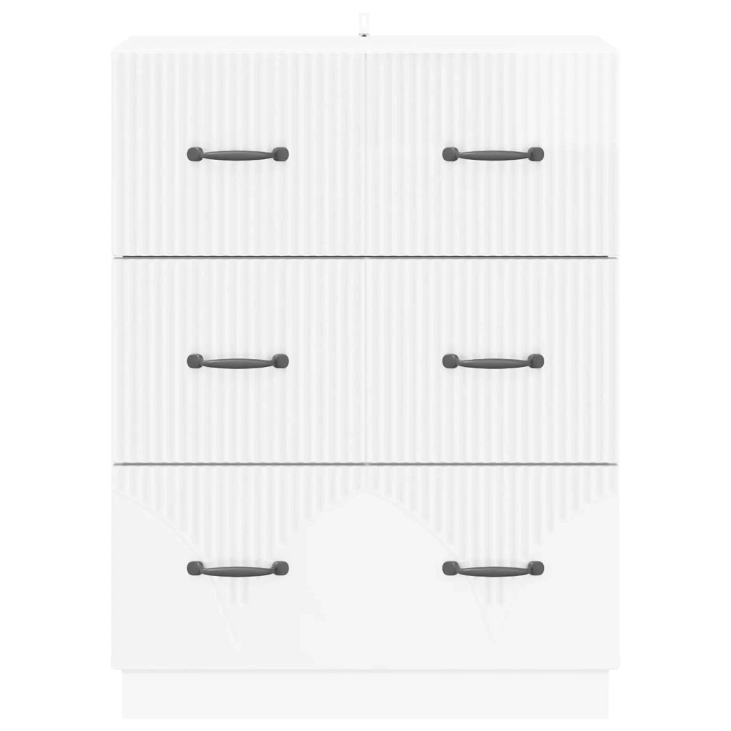 Mobile con Cassetti Bianco Lucido 66 x 34,5 x 87 cm