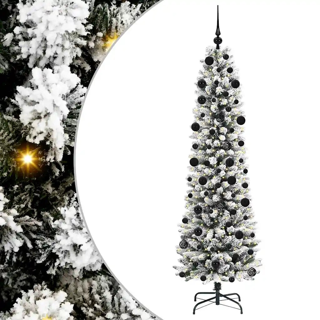 Albero di Natale artificiale con 300 LED Bianco 210 cm 3396118