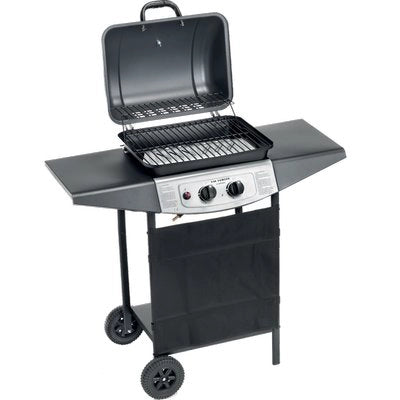 BARBECUE GAS DOUBLE COOKING SYSTEM 2 OMPAGRILL  FUOCHI 2 CM 98X43 H.CM 100 + ROCCIA LAVICA