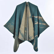 Sciarpa/mantello da donna in cashmere, elegante, spesso e caldo.