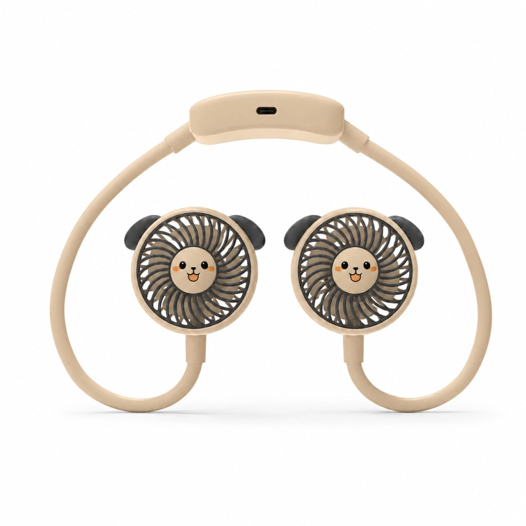 VENTILATORE COLLO SENZA PALE PORTATILE RICARICABILE SPORT 3 VELOCITÀ AS-07113