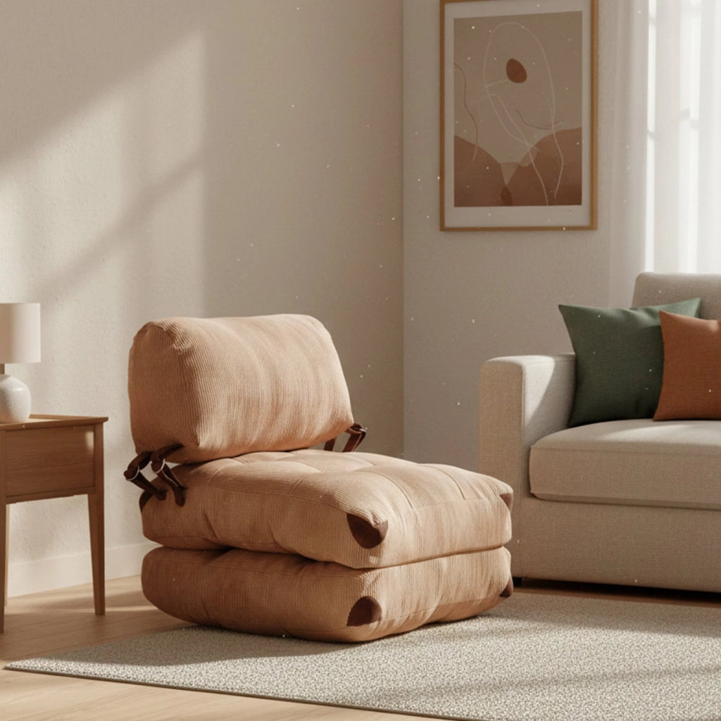 Poltroncina Surigae, Poltrona Peso Supportato 130 kg, 80x60x70h cm Marrone
