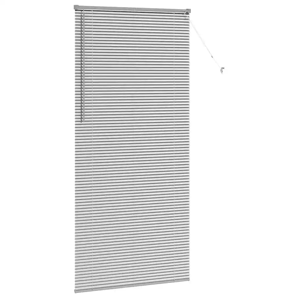 Tendaggi a Veneziana | Tenda a lamelle Argento 220 x 100 cm Alluminio