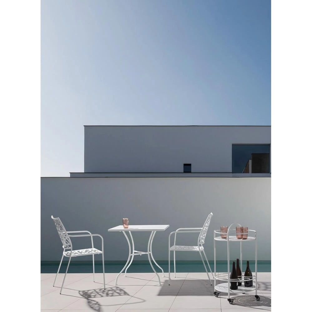 Carrello Portabottiglie da Esterno in Acciaio con Ruote - RUGGED