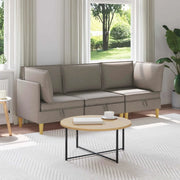 Set di mobili per il soggiorno 3 pcs Tortora Tessuto 3413703