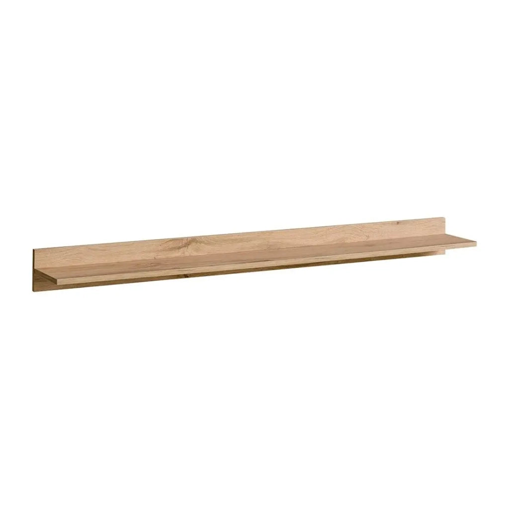 Scaffale da parete TINO – 150 cm – Rovere Wotan – Stile industriale e scandinavo