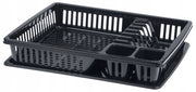 Scolapiatti KADAX per posate, piccolo, a un solo livello, in plastica, 38 cm