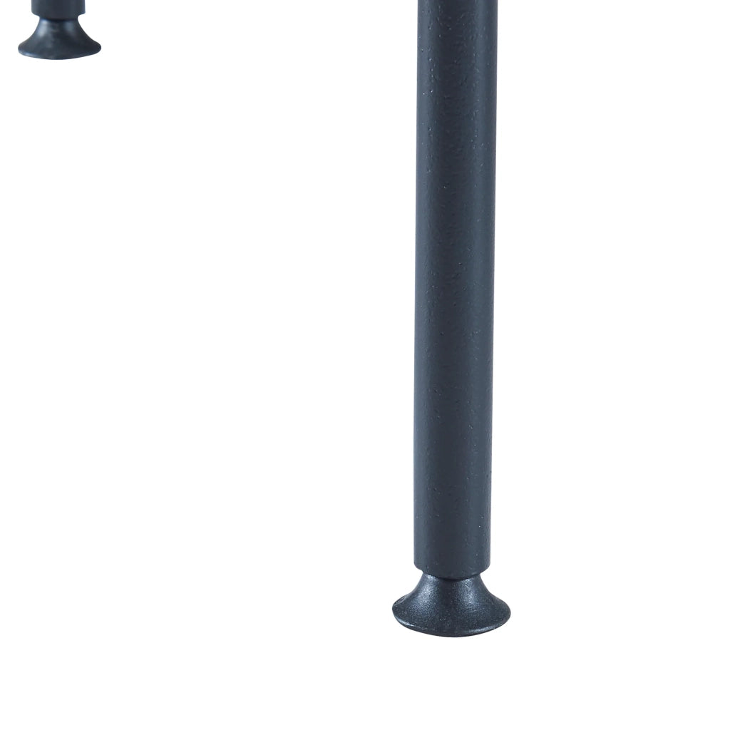 Tavolino con cestino portaoggetti 59 x 47 cm nero / effetto noce / grigio 03_0008654