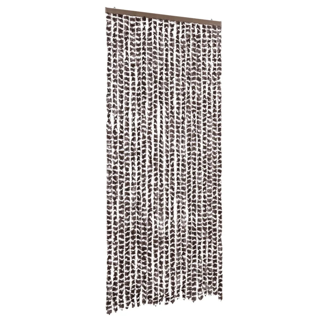 Zanzariera Marrone e Bianca 90x220 cm Ciniglia CFW7128823
