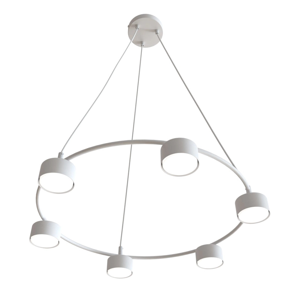 Lampada sospensione STARLIT bianca 6 luci GX53 Emibig