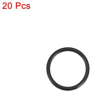 Set di O-ring 20 pezzi - Gomma nitrile - 17 mm diametro esterno - 15 mm diametro interno - Kit di sigillaggio - Flessibile e duraturo - Sigillante di gomma