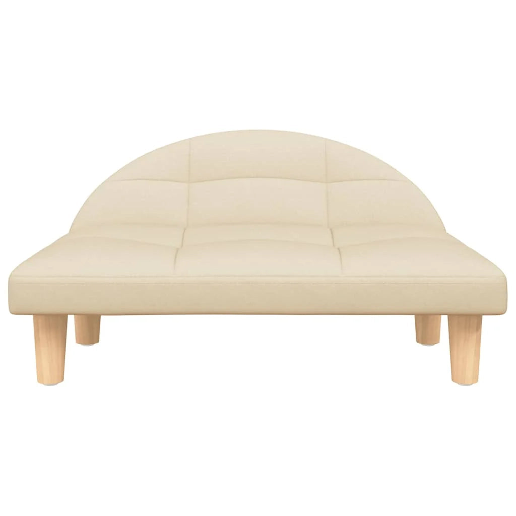 Cuccia per cani comoda cesta da divano 70 x 52 x 30 cm tessuto crema 02_0042892