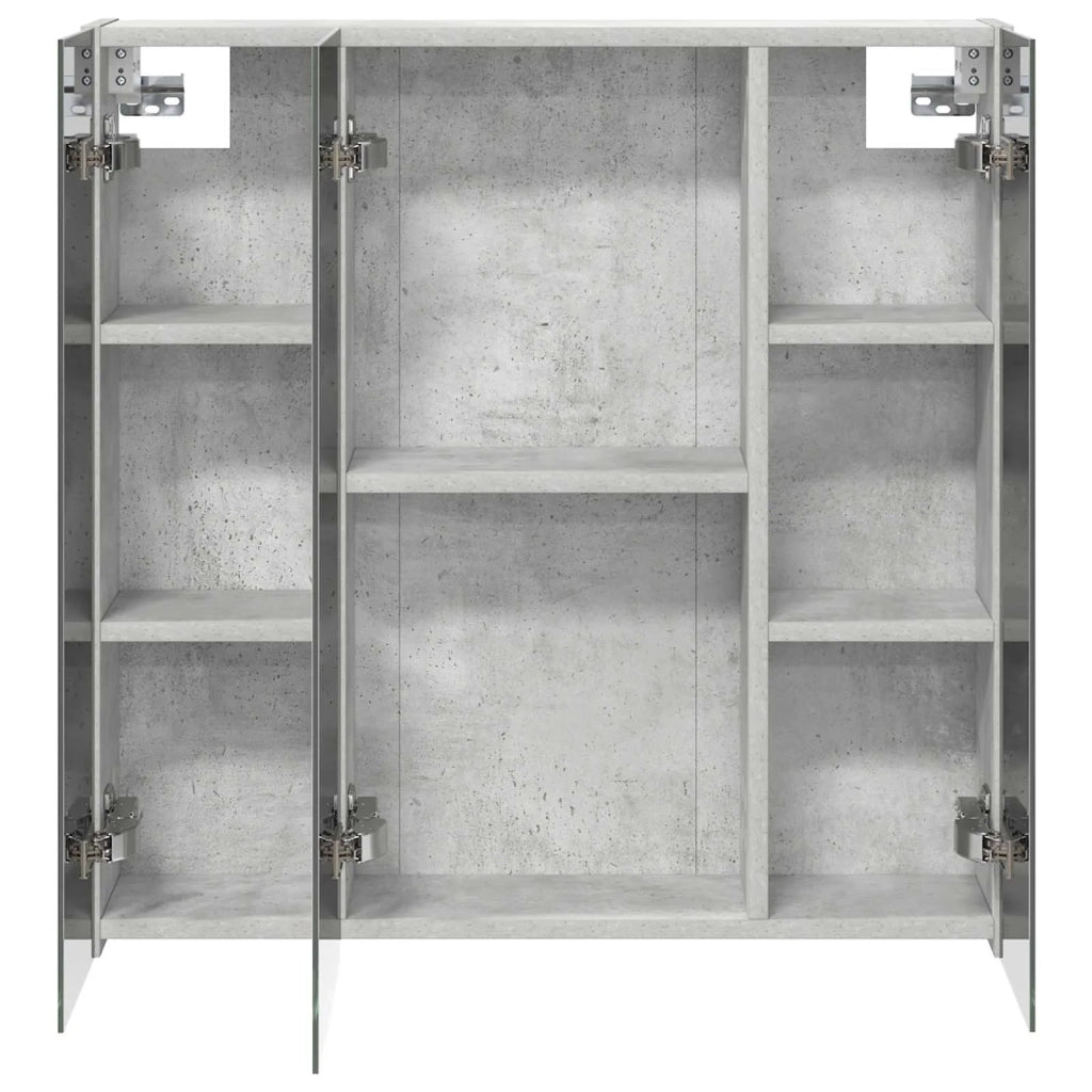 Mobiletto per specchio da bagno Grigio cemento