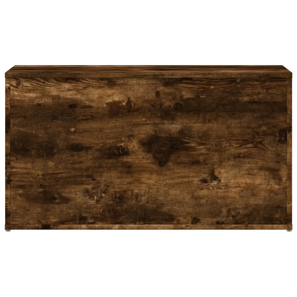 Cassapanca Rovere Fumo 84x42x46 cm in Legno Ingegnerizzato 815192