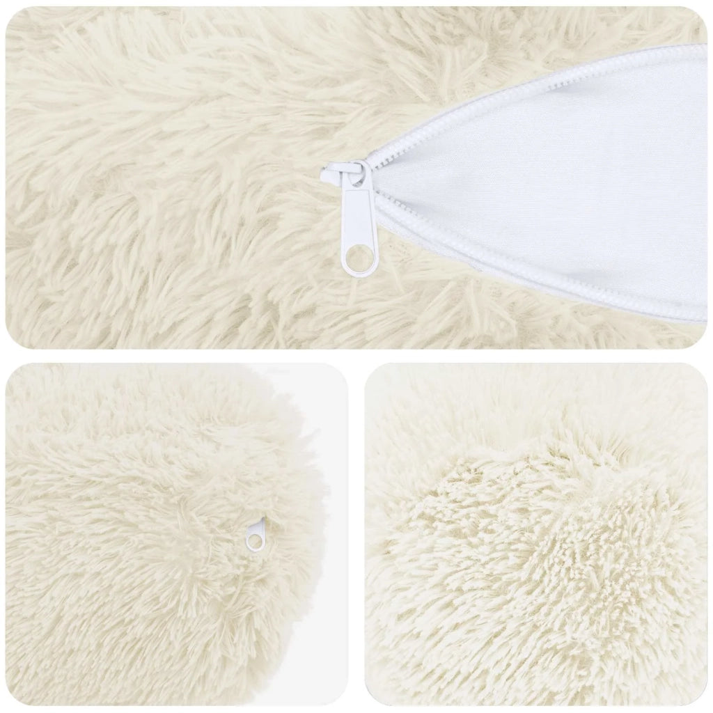 Federa 2 pcs HEERLEN Bianco Ø 15 x 40 cm Fleece PV 923391
