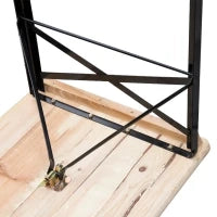 Set Birreria 1 Tavolo (120x50cm) 2 Panche (120x25cm) in Legno di Abete