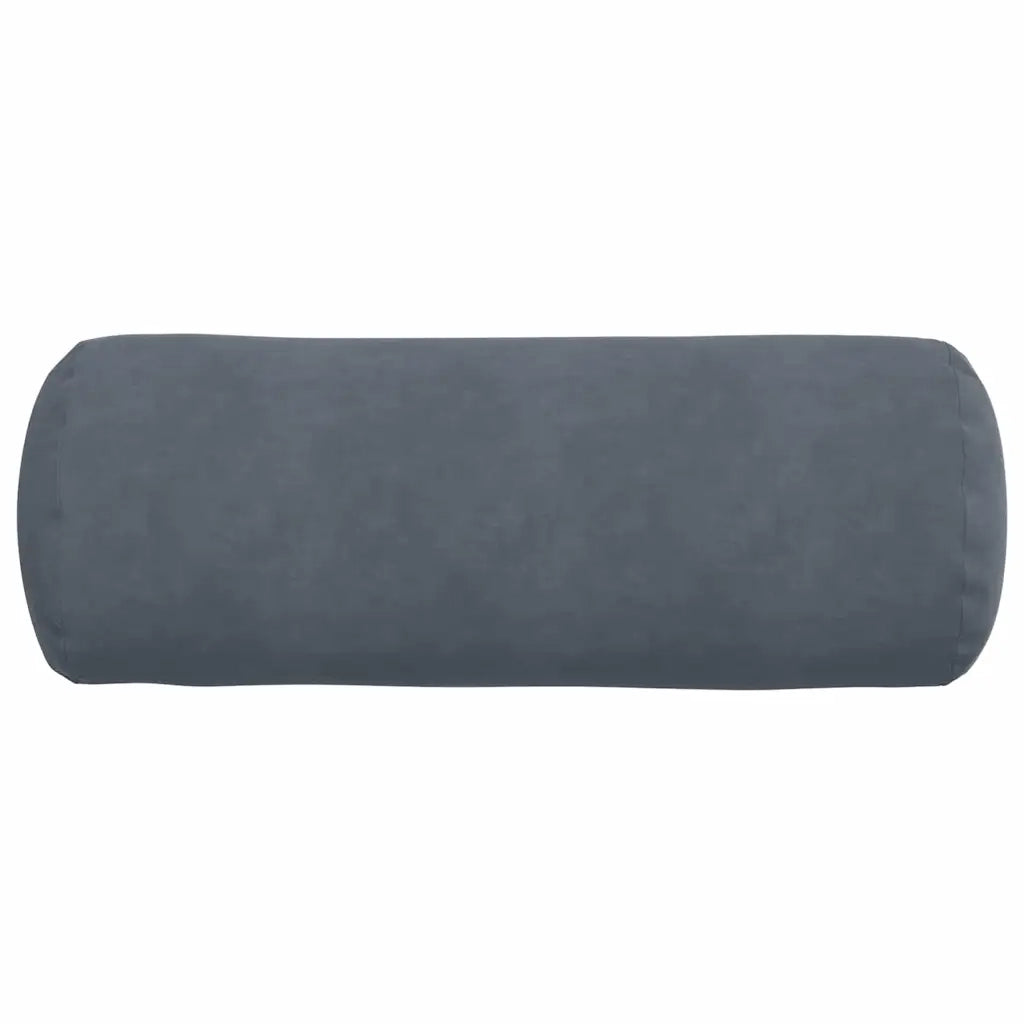 Cuscini a rullo 2 pz | Cuscini per sedie Grigio scuro ? 25 x 70 cm