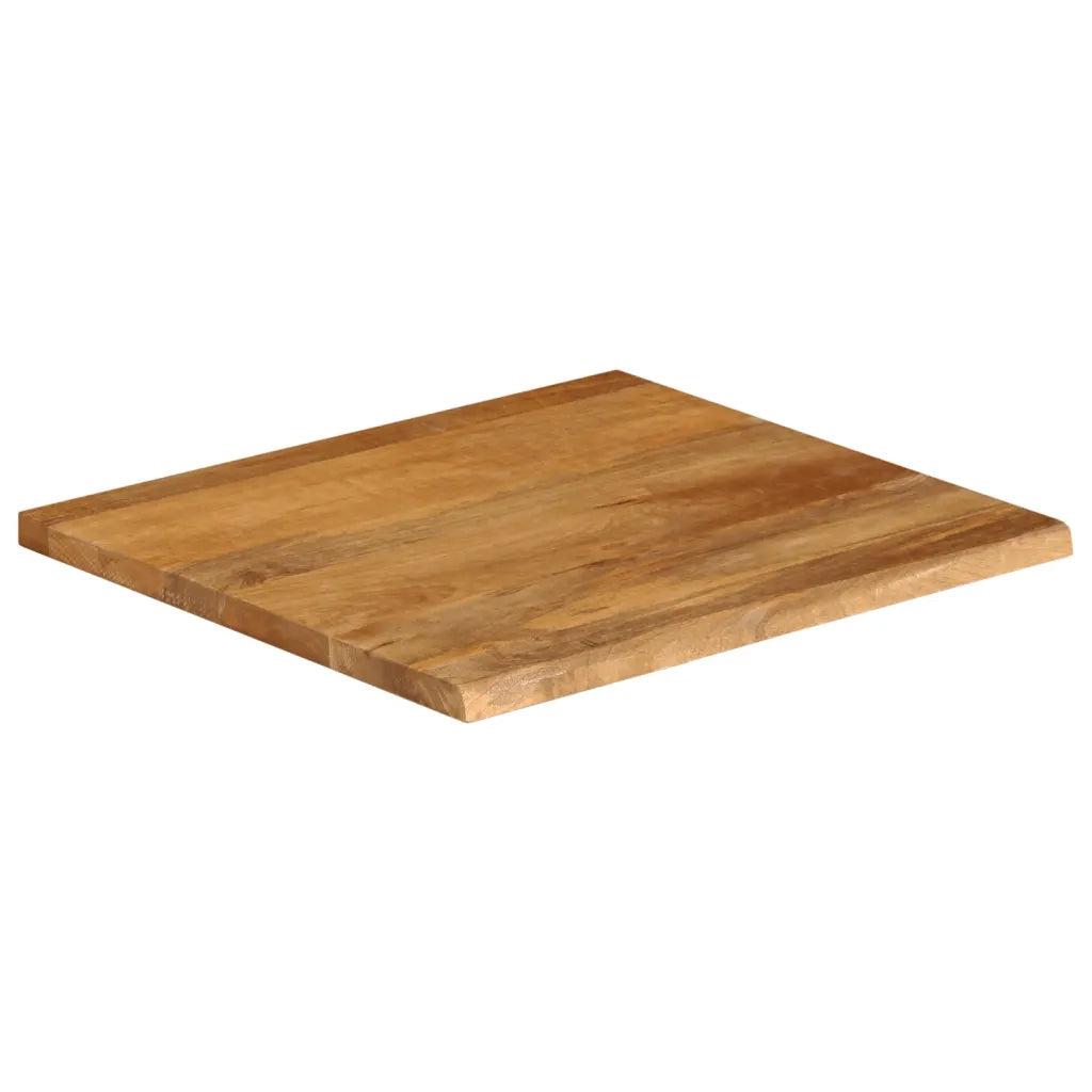 Piano Tavolo Bordi Vivi 40x40x2,5 cm in Legno Massello di Mango 370534