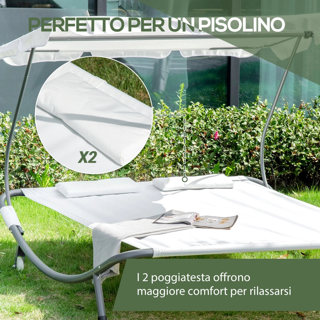 Letto Matrimoniale 2 Posti ¨C Zephmum ¨C Crema 200x175x134 cm