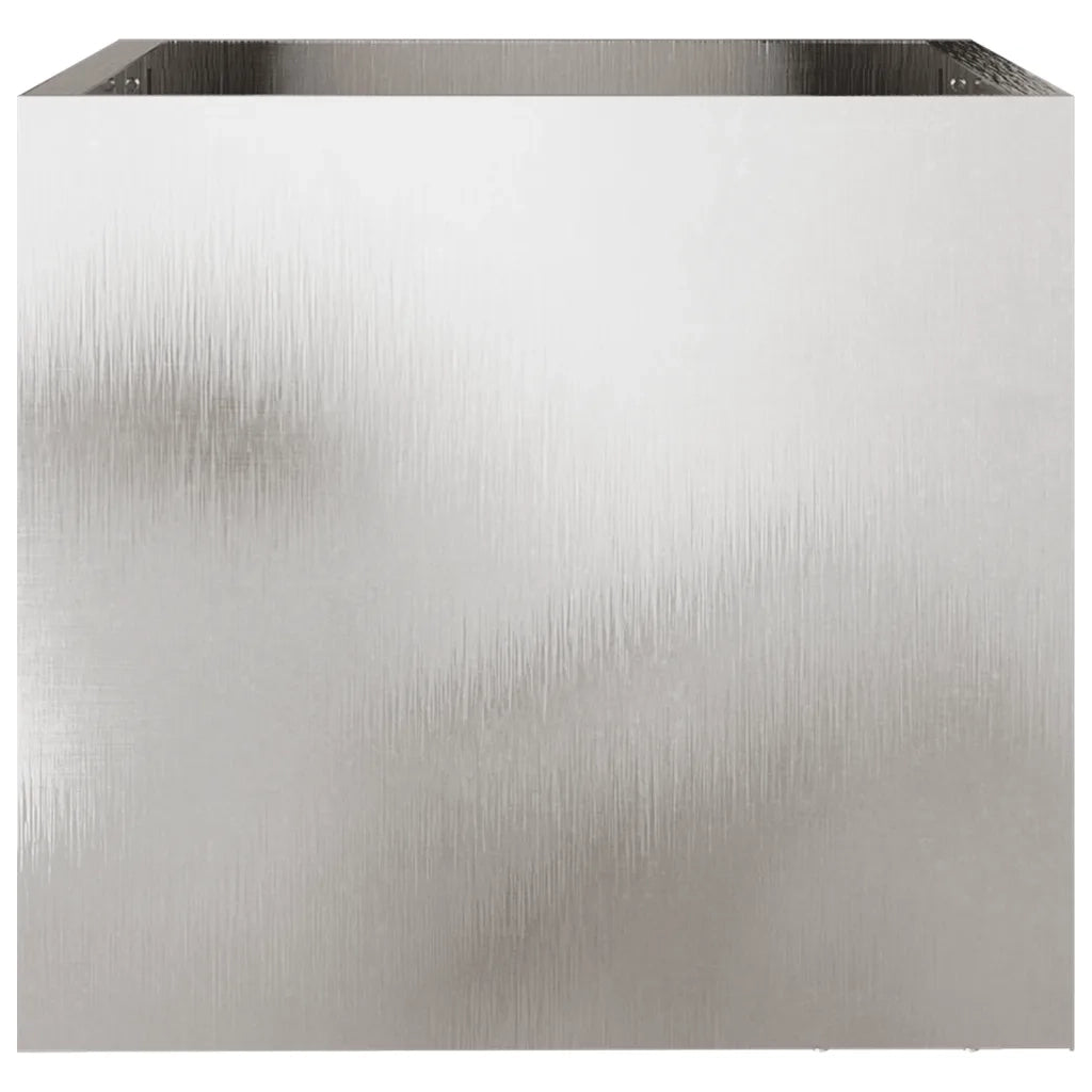 Fioriera Argento 32x30x29 cm in Acciaio Inox 841543