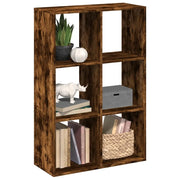 Libreria Divisorio Rovere Fumo 69,5x29x103,5cm in Truciolato 858016
