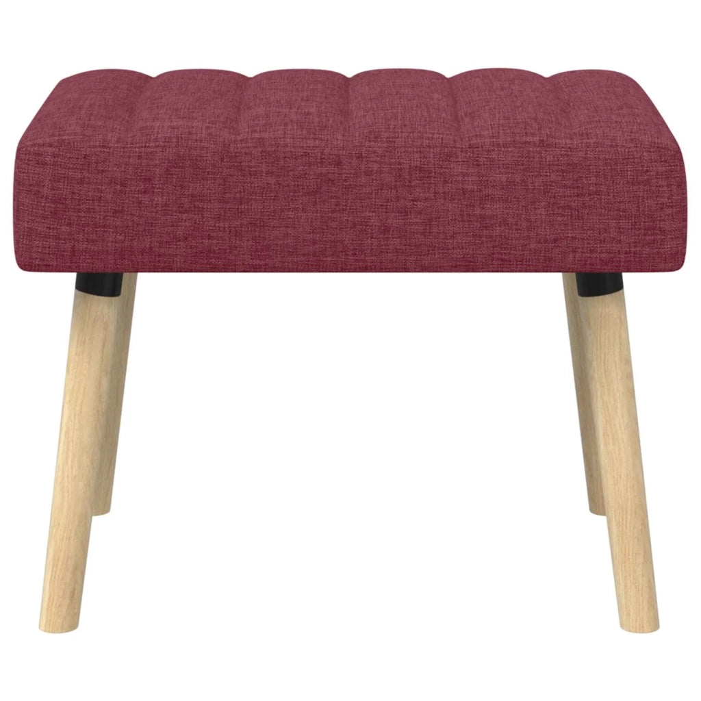 Panchina trapuntata a canale Rosso Vino 60 x 40 x 45 cm Tessuto 42038462